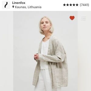 Linenfox kimono jacket